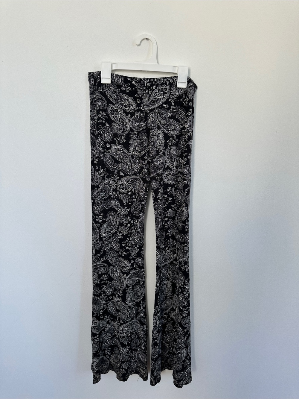 Black Paisley Flared Women’s Jeans